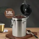 MSS19 Silver LISM Toples Stainless Storage Jar 1.8L