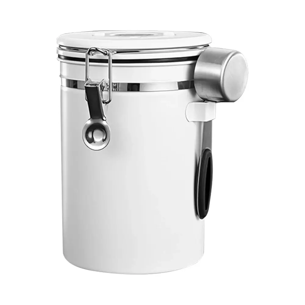 [PCTO037] MSS19 White Toples Stainless Storage Jar 1.5L One Two Cups