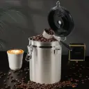 MSS19 Silver LISM Toples Stainless Storage Jar 1.5L