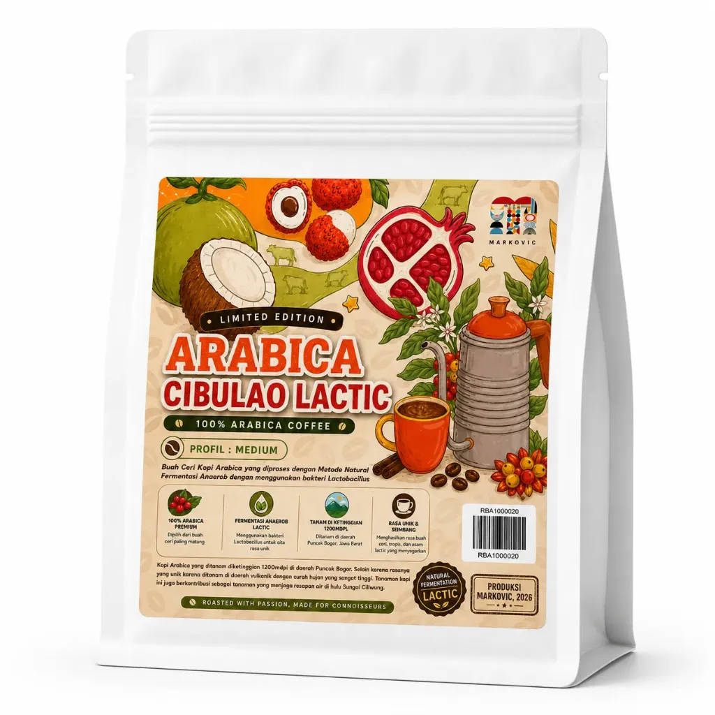 [RBA002B-1] Arabica Cibulao Natural Lactic Roasted Beans