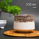 FB014 Brown Gelas Cafe Keramik Japanese Style
