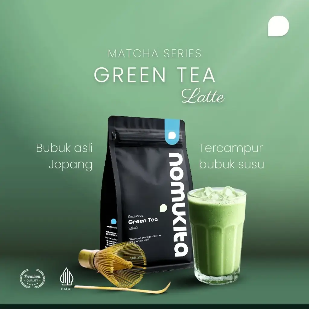 Powder Nomukita Premium Green Tea Latte 500g