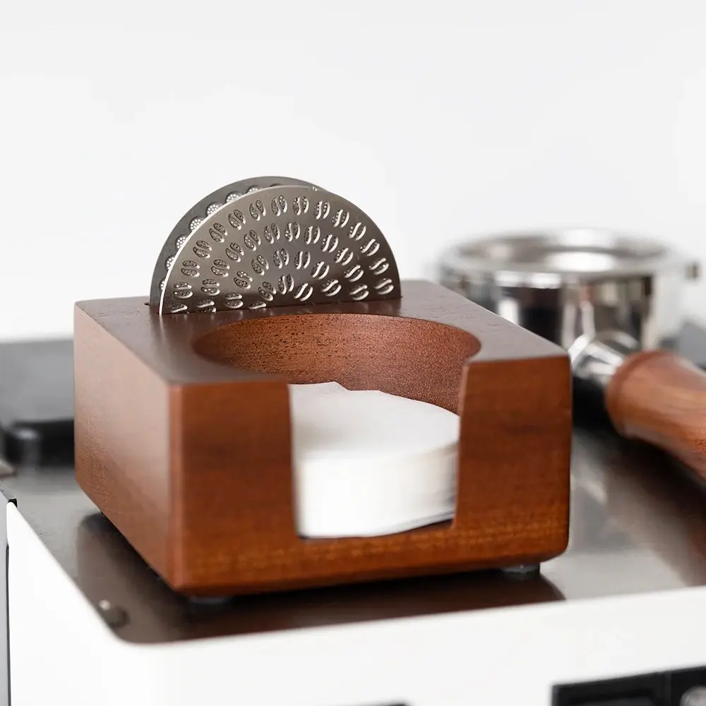 A52 Brown Tempat Penyimpanan 2in1 Paper Filter Puck Screen Organizer