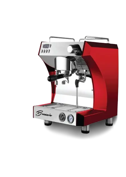 FCM3121A Brazzio CR Glossy Red Ferratti Ferro Mesin Espresso 