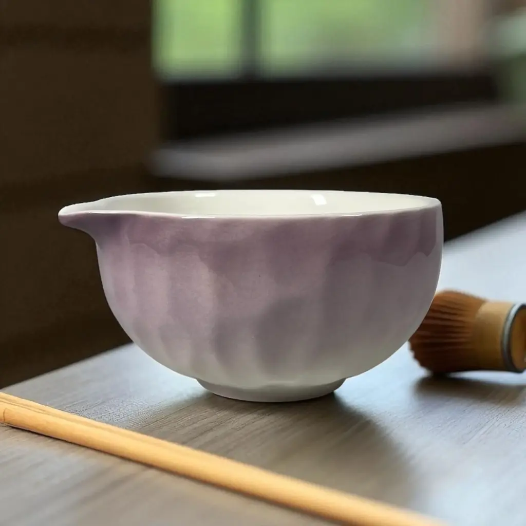 D52 Purple 500ml Chawan Matcha Mixing Bowl One Two Cups