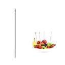 J105 Silver Square Pillar Tusuk Buah Cocktail Garnish Stainless