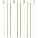 J105 Gold Square Pillar Tusuk Buah Cocktail Garnish Stainless