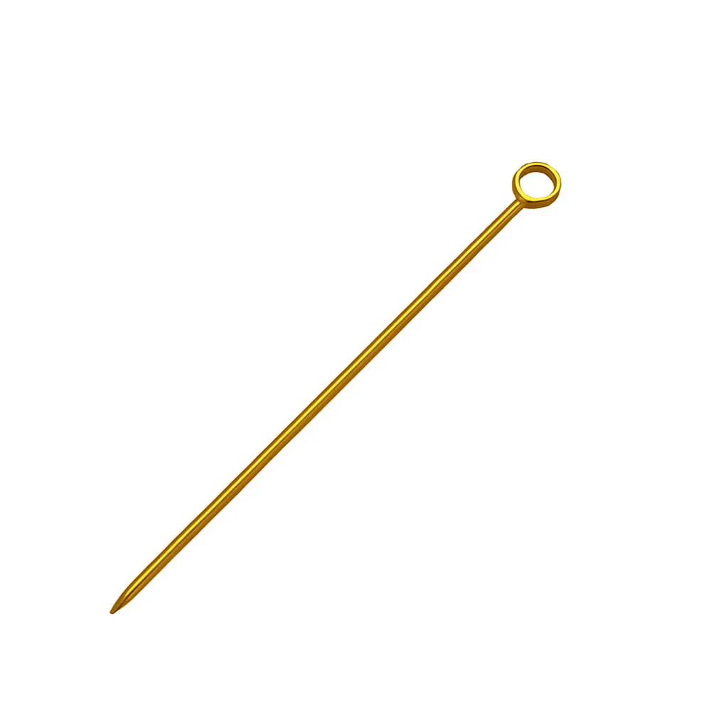 [PCSTB003-B] J105 Gold Ring Tusuk Buah Cocktail Garnish Stainless