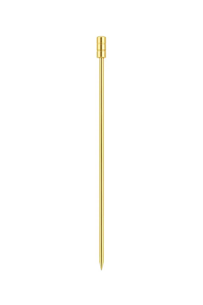 [PCSTB003-A] J105 Gold Cylinder Tusuk Buah Cocktail Garnish Stainless