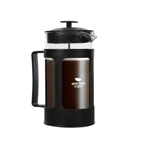 FN35 600ml French Press Coffee Maker Black One Two Cups