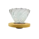 SD8106 FMA Transparent Dripper Diagonal Pattern Bamboo Tray