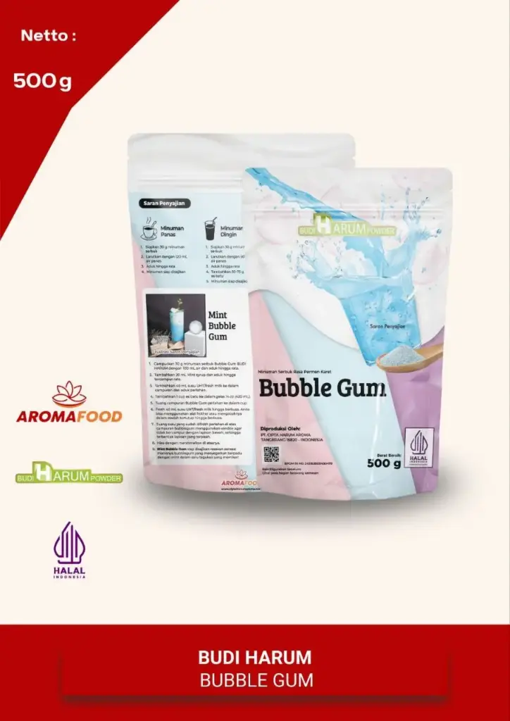 Budi Harum Bubble Gum 500g