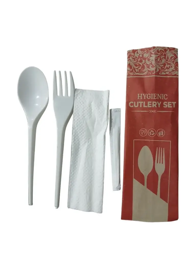 [APK0204401] Sendok Garpu Tisu Tusuk Gigi Set isi 100 Set