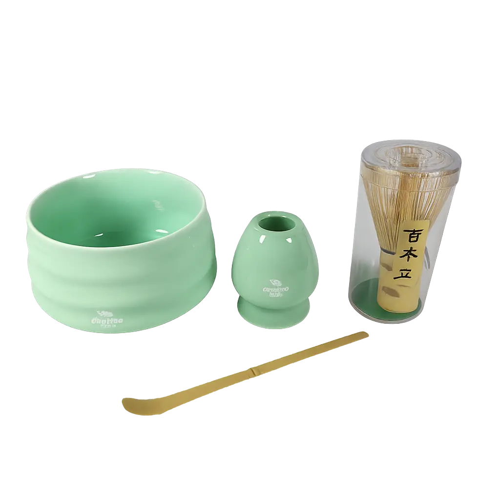 S18 Green Matcha Set 4in1 One Two Cups