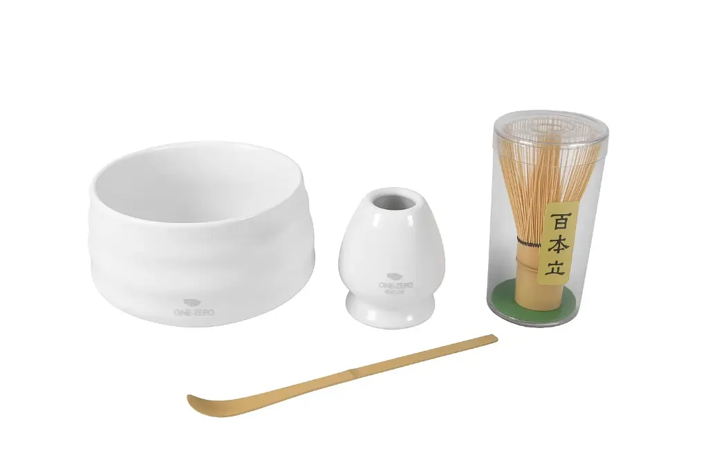 [MEMS006] NA1451 White Matcha Set 4in1 One Two Cups