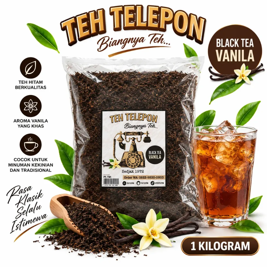 [BPT004] Teh Telepon Black Tea Vanilla 1kg