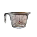 GG18 1L Gelas Ukur Takaran Kaca Microwave Heating Glass Cup One Two Cups