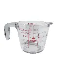 GG18 350ml Gelas Ukur Takaran Kaca Microwave Heating Glass Cup One Two Cups