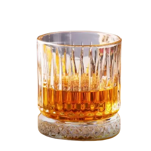 [PCGC064] YH149 210ml Gelas Whisky Cocktail Crystal Diamond Bottom Rock Glass One Two Cups