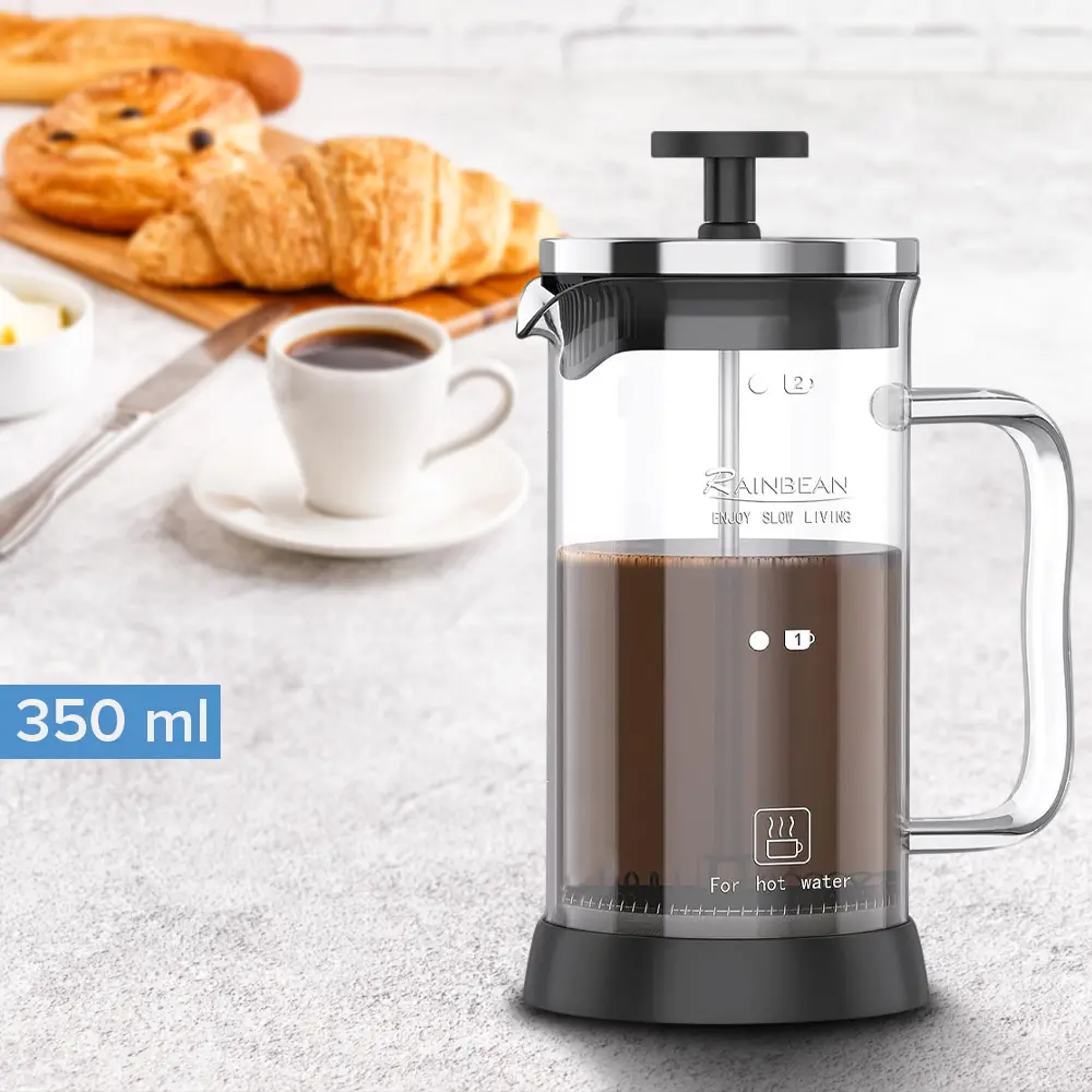 [PKFP009] HKD350 CP15 350ml French Press Coffee Maker Pot One Two Cups