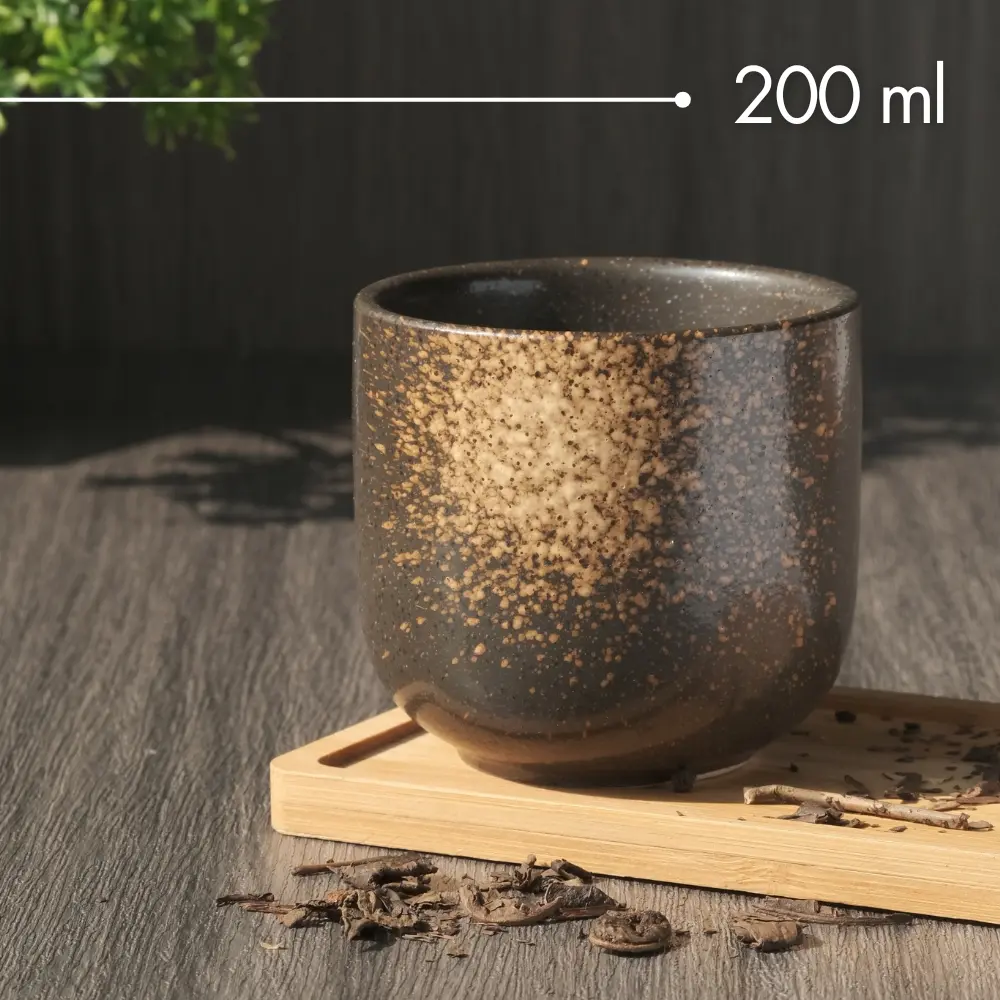 [PCGC048] KL2 Black Brown Ancient 200ml Gelas Cafe