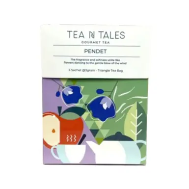 [BPT046] Tea N Tales Pendet Gourmet Series Box | 5 Triangle Tea Bags @3g