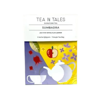 [BPT058] Tea N Tales Sumbadra Signature Series Box | 5 Triangle Tea Bags @2g
