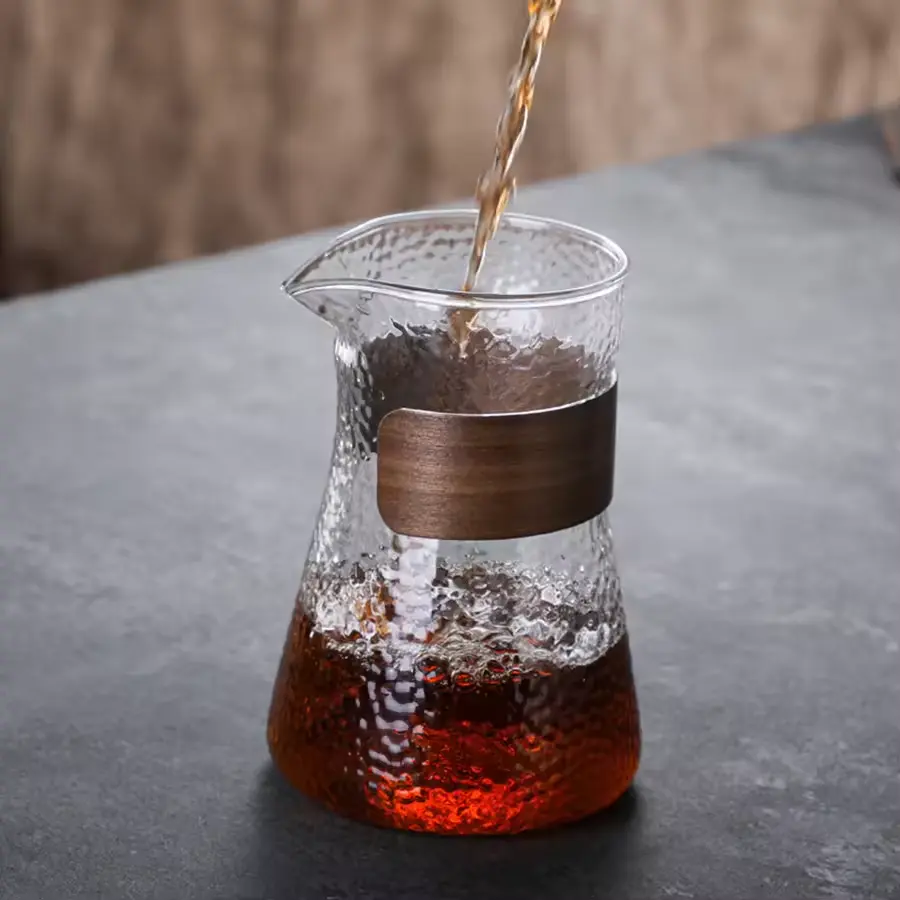 [PKSPO003-A] FM5ML Transparent 500ml Pour Over Coffee Server One Two Cups