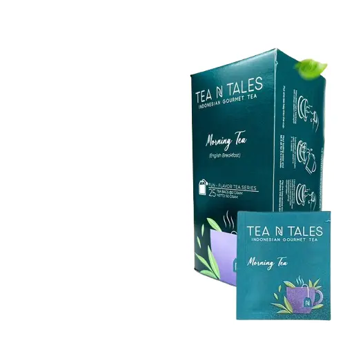 Tea N Tales Morning Tea Flavour Series Box | 25 Envelope Tea Bags @2g