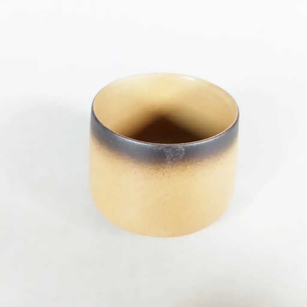 FB014 FLAMBE Khaki Gelas Cafe Keramik Japanese Style