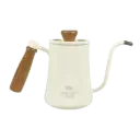 K55 White 500ml Teko Leher Angsa Gooseneck Kettle One Two Cups