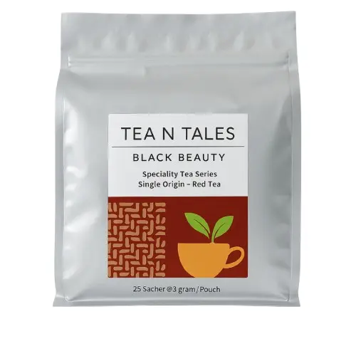 [BPT018] Tea N Tales Black Beauty Signature Series Pouch | 25 Triangle Tea Bags @3g