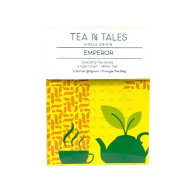 Tea N Tales Emperor Speciality Tea Series Box | 5 Triangle Tea Bags @3g