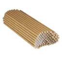 QW95 Sedotan Kertas Steril Coklat 100 Pcs