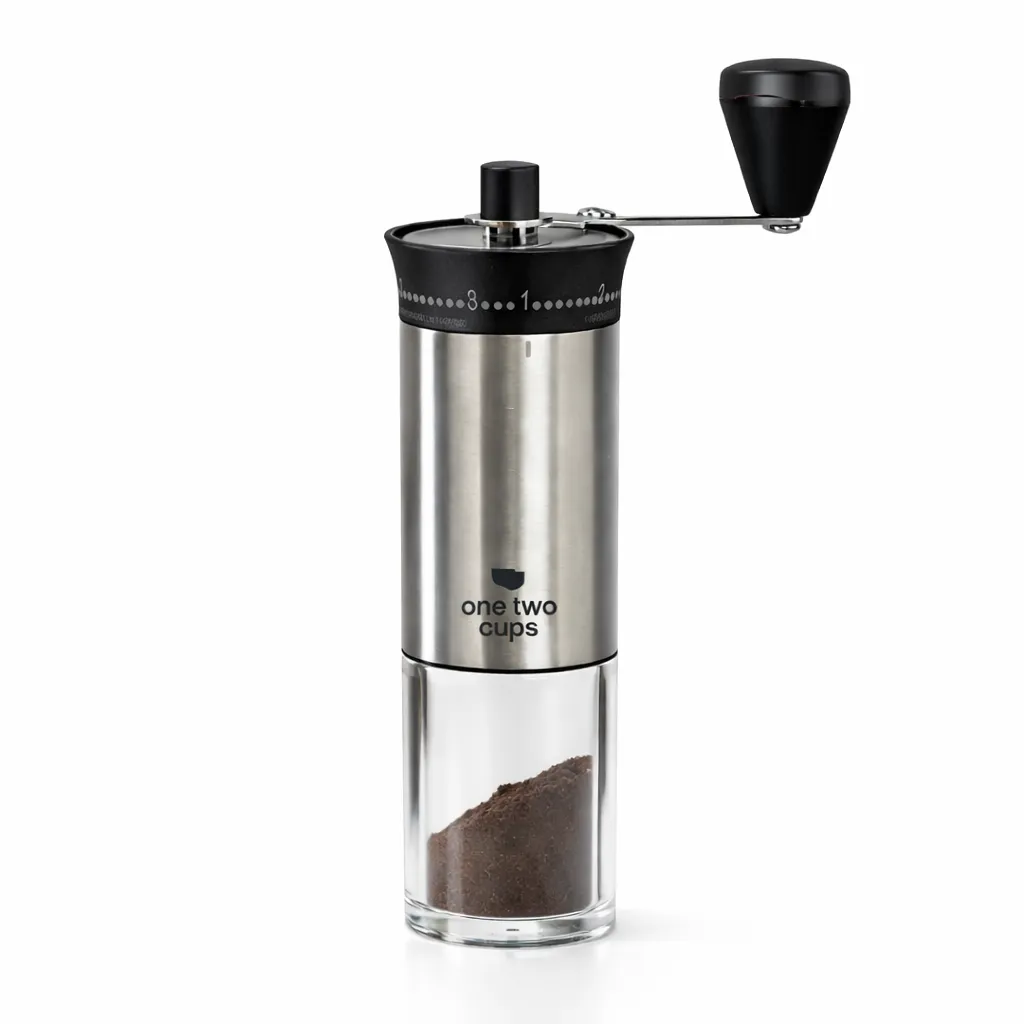 [PKGM026] 5011Pro B Silver Black Alat Penggiling Kopi Manual Coffee Grinder Keramik