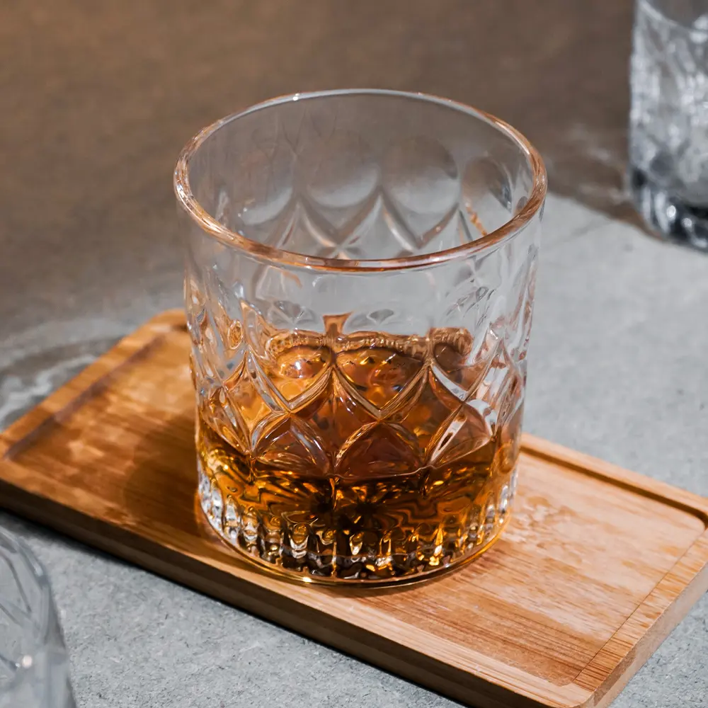 [PCGC039] CG03 Transparent 300ml Gelas Whisky Cocktail Crystal Diamond Rock Glass One Two Cups