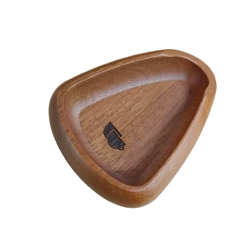 OX10 Wooden Dosing Tray Mangkok Takar Biji Kopi Walnut Wood One Two Cups