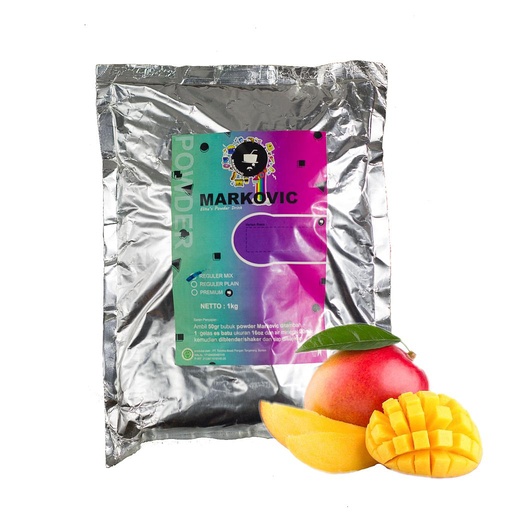 [ABPM02004] Bubuk Minuman Markovic Mangga Plain