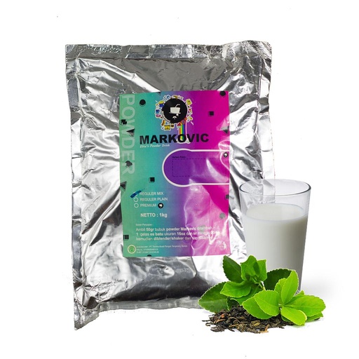 [ABPM02027] Bubuk Minuman Markovic Milk Tea Plain