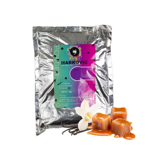 [ABPMV04023] Bubuk Minuman Markovic Vanilla Caramel Mix