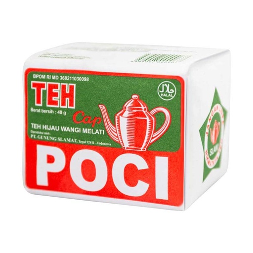 [ABPB01009] Bubuk Teh Poci Hijau 8 Gr Isi 10