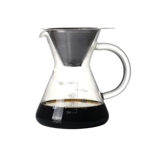 [APPKM01011] Coffee Maker Pot V60 500ml + filter OHFIN