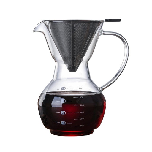 [APPKM01012] Coffee Maker Pot V60 600ml + filter LOULONG
