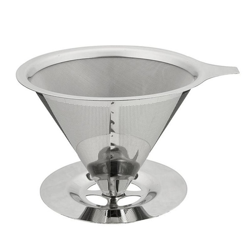[7RHZ0SSV] Dripper Filter V60 Stainless Double Layer Besar