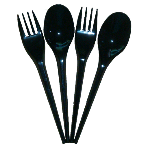 [APK02024] Garpu Makan Plastik Hitam