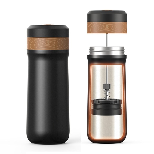 [ARF7576689] iCafilas French Press Travel Mug Portable Coffee Maker 320ml - F222