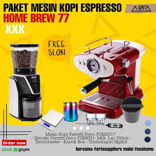 [APP01011] Paket Mesin Kopi Home Brew 77