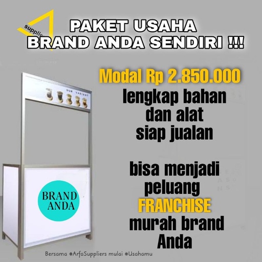 [APP01012] Paket Usaha Minuman Brand Sendiri