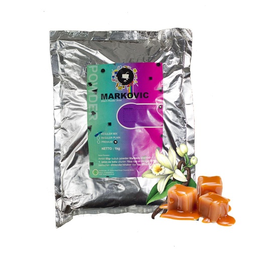 [ARF02010255] Bubuk Minuman Markovic Vanilla Caramel Plain