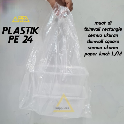 [APK01028] PE 24 Plastik Kresek / Kantong Plastik